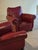 Art Deco Bordeaux Skai and Leather Club Chairs, 1950s, Set of 2 For Sale - Image 4 of 12