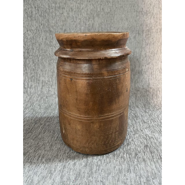 Wood Himachal Pot, 1950s For Sale - Image 4 of 8
