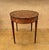 Vintage Oval Marquetry Side Table with Drawer, 1920 For Sale - Image 10 of 13