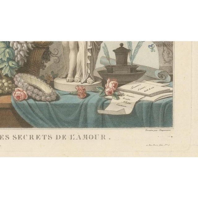 Gold Alexandre Chaponnier, Nude The Secrets of Love, 1800s, Engraving For Sale - Image 8 of 11