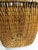 Brown Vintage Square Woven Wicker Basket, Tapered Design Tightly Braided For Sale - Image 8 of 9