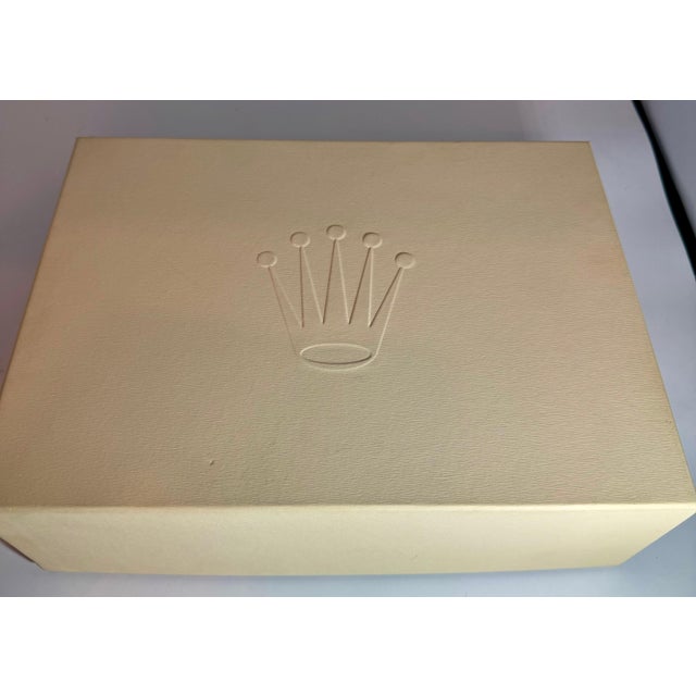 Rolex Watch Box, New Creme Empty Acs. Oyster Perpetual Daytona GMT Datejust For Sale - Image 11 of 18