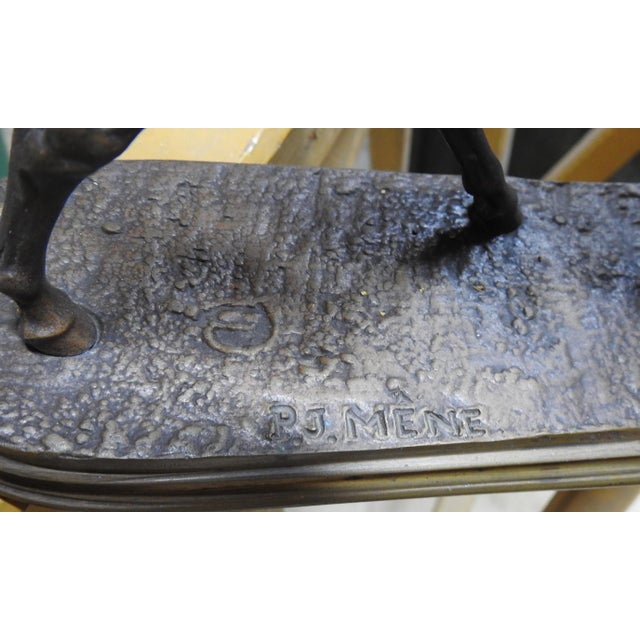 Bronze Pierre Jules Mêne Equestrian Race Horse Bronze Sculpture For Sale - Image 8 of 9