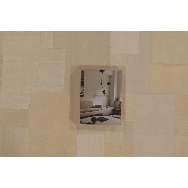 Vintage Turkish Patchwork Rug With Neutral Design in Beige & Gold - Rug & Kilim For Sale - Image 10 of 10