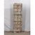 Wood Antique Indian Bleached Teakwood and Iron Gujarati Door For Sale - Image 7 of 8