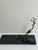 Michael Aram 1990s Michael Aram Black Granite Orchid Branch Wine Bottle Caddy Rest For Sale - Image 4 of 17