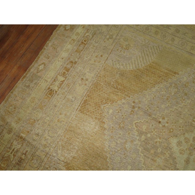 Textile 19th Century Zabihi Collection Khotan Gold Geometric Gallery Size Rug - 8'6" x 15' For Sale - Image 7 of 9