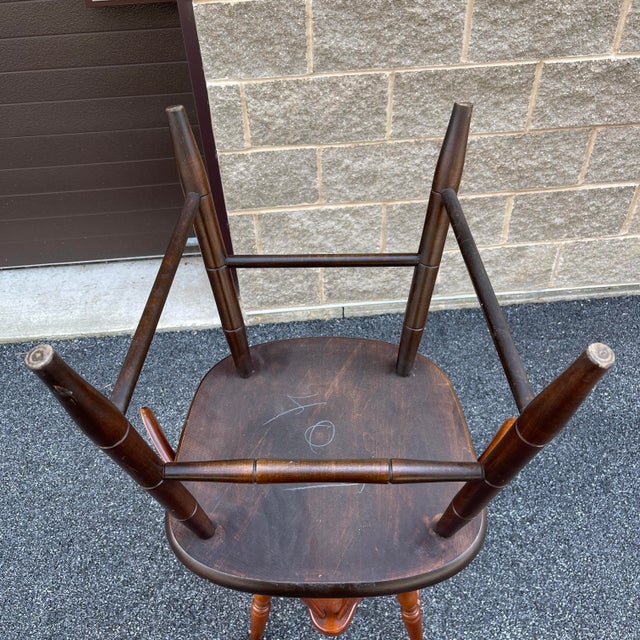 L Hitchcock Rustic Traditional Stenciled Maple Stonington Windsor