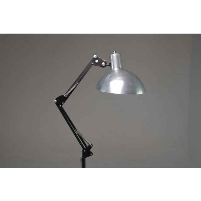 1950's French Doctor's Steel Articulating Floor Lamp For Sale - Image 9 of 10