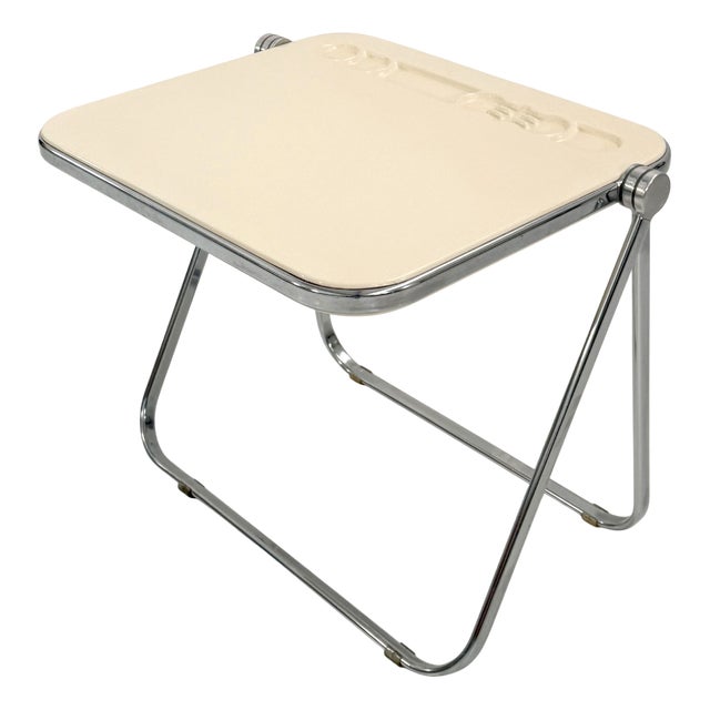 Beige Platone Folding Desk by Giancarlo Piretti for Anonima Castelli, 1970s For Sale