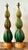 Emerald Vintage MCM Lava Glaze Ceramic Lamps - A Pair For Sale - Image 8 of 12