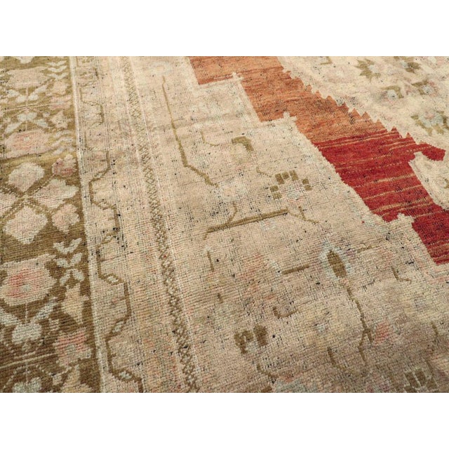 Galerie Shabab Collection Mid-20th Century Turkish Oushak Rug For Sale In New York - Image 6 of 10