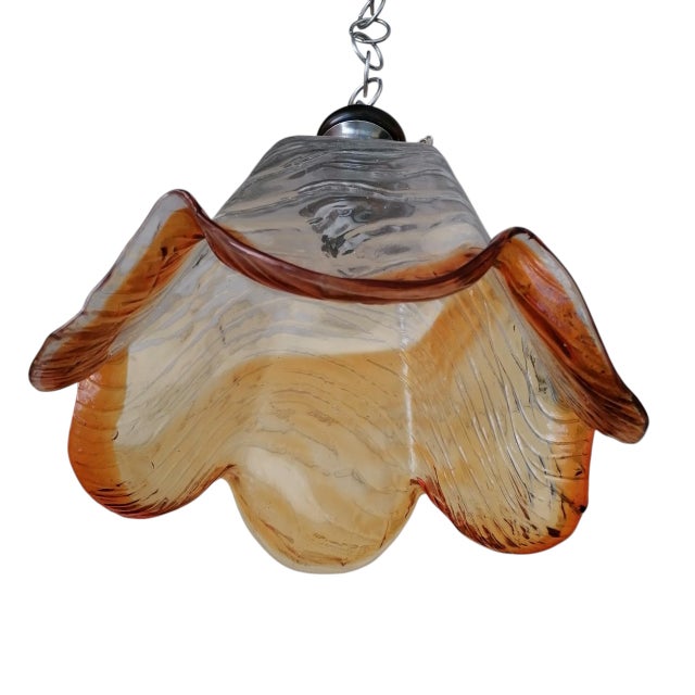 Vintage Murano Glass Pendant Lamp, 1970s For Sale - Image 4 of 7