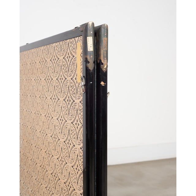 Japanese Taisho Two-Panel Landscape Screen Traveler Waystation For Sale - Image 9 of 18