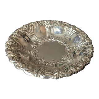 Vintage Silverplate Console Bowl Similar to Gorham Versailles Serving Bowl For Sale