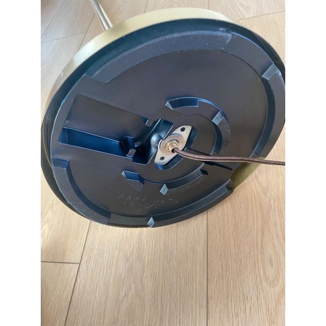 1970s MCM Alsy Style Clamshell Scalloped Gooseneck Pharmacy Floor Lamp For Sale - Image 11 of 15