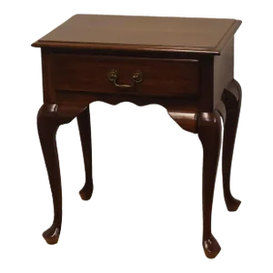 Cresent Furniture Solid Cherry Traditional Style 23" Accent Chairside End Table / Nightstand