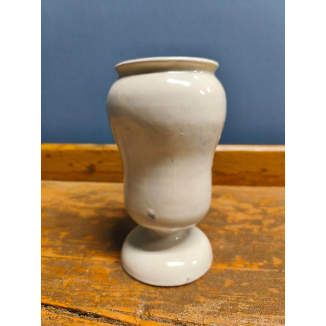 Ceramic Ceramic Apothecary Jar with Latin Inscription, 18th Century-Early 19th Century For Sale - Image 7 of 17