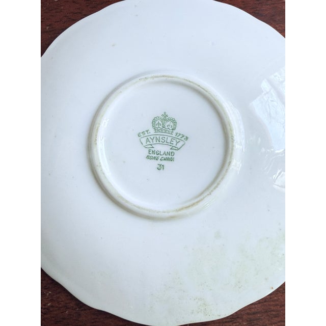 Vintage Aynsley English Bone China Demitasse Cup & Saucer, Circa 1940s For Sale - Image 9 of 10
