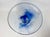 Large Vintage Conical Blue Glass Centerpiece Bowl, 1980s For Sale - Image 6 of 15