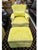 Traditional Chartreuse Custom Designer Upholstered Armchair & Ottoman Set of 3 For Sale - Image 3 of 8