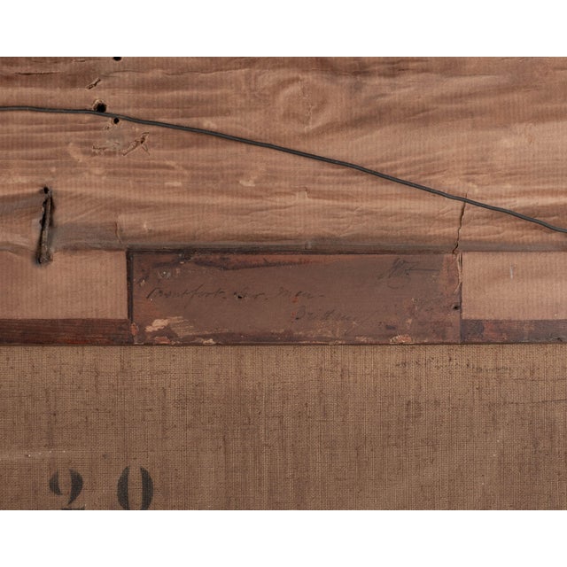 19th Century Painting by James Vivien De Fleury "Montfort, Brittany" For Sale - Image 14 of 15