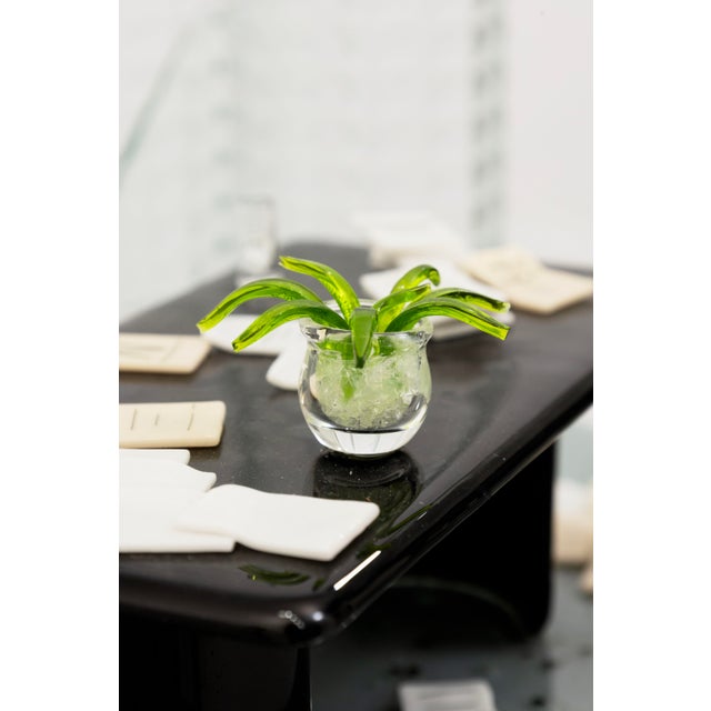 Emily Brock Postmodern Office Signed 1997 Fused Art Glass Table Sculpture For Sale In Detroit - Image 6 of 11