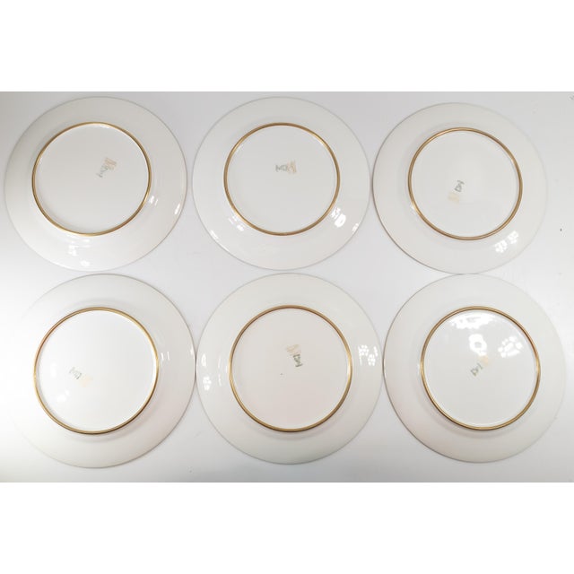 Ceramic 19th Century Set of 12 10" French Limoges Floral Dinner Plates For Sale - Image 7 of 11