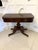 Outstanding quality antique Regency figured mahogany tea/console table having a marvellous quality figured mahogany...