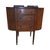 Antique Mahogany Bow-Front Sideboard Server With Drawers & Curved Storage For Sale - Image 4 of 11