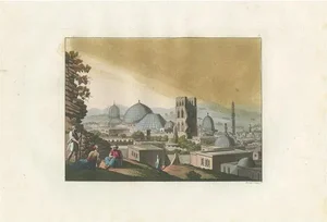 Ferrario, Jerusalem and Church of the Holy Sepulchre, 1831, Print
