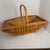Vintage Woven English Willow/Wicker Garden Basket With Handle For Sale - Image 18 of 18
