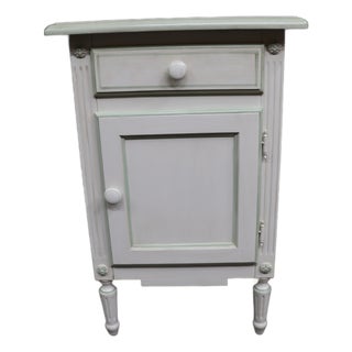 French Louis XVI-Style Painted Nightstand For Sale