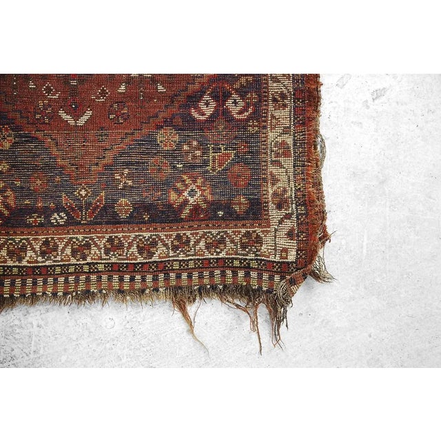Antique Middle Eastern Hand-Woven Rug, 1880s For Sale - Image 15 of 18
