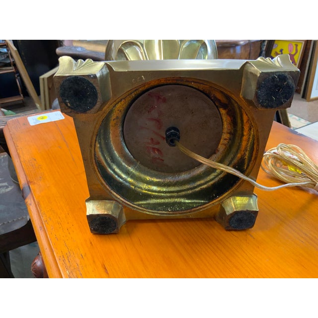 Mid 20th Century Traditional Cooper Connection Brass Table Lamp For Sale - Image 9 of 11