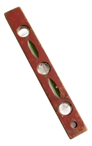 Vintage Red Wood Carpenter Level 18 Inch