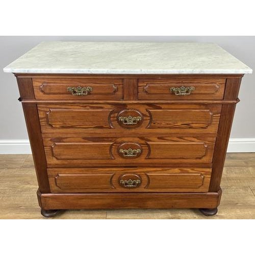 Vintage French Style Chest of Drawers with Marble Top For Sale - Image 16 of 16