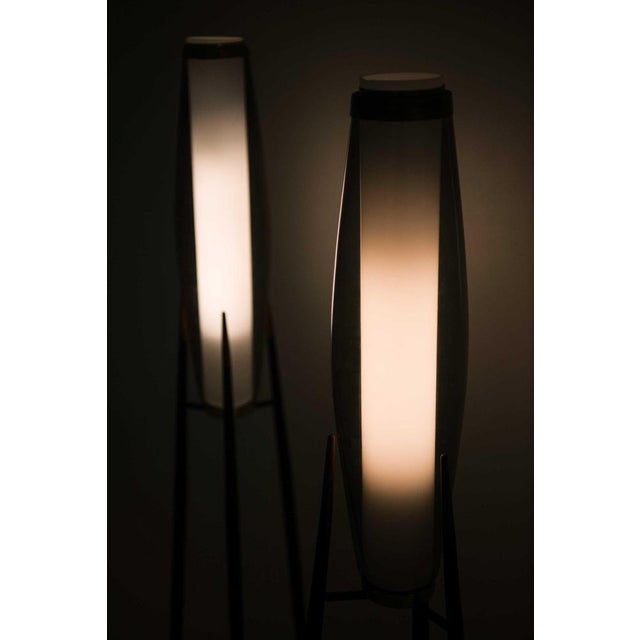 Floor Lamps in Brass and Glass by Svend Aage Holm Sørensen, 1950s, Set of 2 For Sale - Image 6 of 9