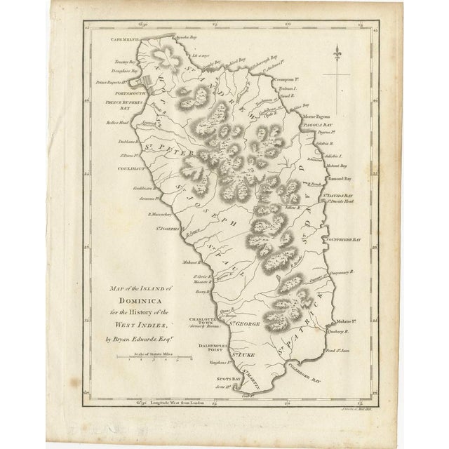 Early 19th Century Antique Maps of Caribbean Islands from Bryan Edwards, 1818, Set of 4 For Sale - Image 5 of 9