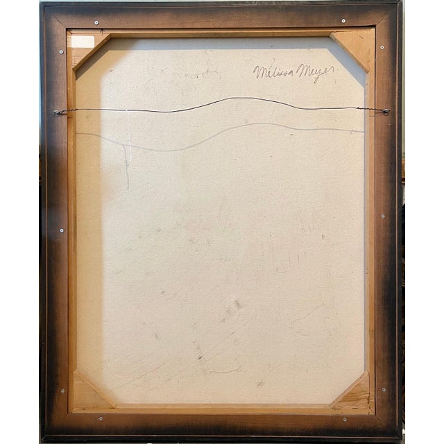 Red Melissa Meyer, American Abstract Expressionist Artist Melissa Meyer Oil Painting Flaming Heart, 1982 For Sale - Image 8 of 9