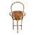 Mid-Century Rattan and Bamboo Champagne Butler Stand For Sale