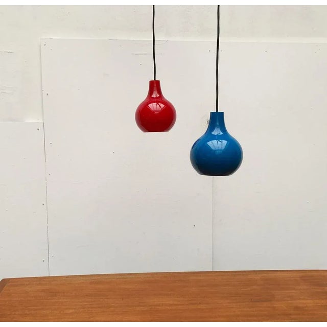 Mid-Century German Ah Glass Pendant Lamp from Peill & Putzler, Set of 2 For Sale - Image 13 of 18