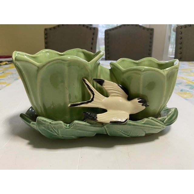 Mid Century McCoy Art Pottery Bird Planter Vase Chairish