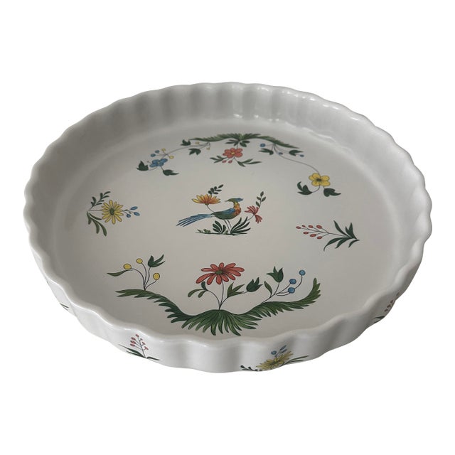 Gien Oiseaux De Paradis Quiche Dish For Sale