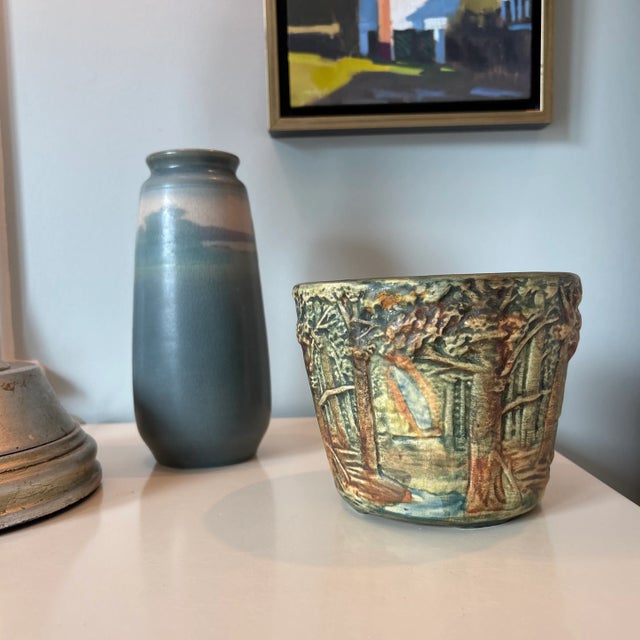 Early 20th Century Weller Pottery Forest Planter For Sale - Image 10 of 10