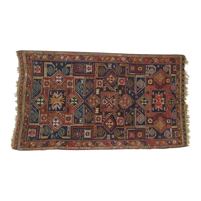 1900's Antique Soumak Kilim,. 5'7" X 9'6" For Sale