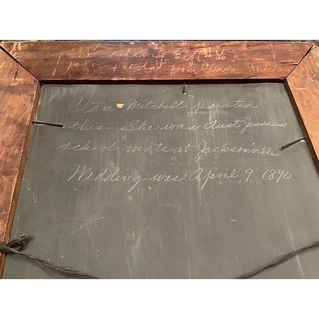 Victorian Floral Still Life Oil Painting on Board, Dated April 9, 1890, Original Gilt Gesso Frame For Sale - Image 9 of 11