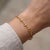 Contemporary Natural Citrine Teardrop Bracelet | Minimalist Gemstone Link Chain Bracelet | November Birthstone Bracelet For Sale - Image 3 of 3