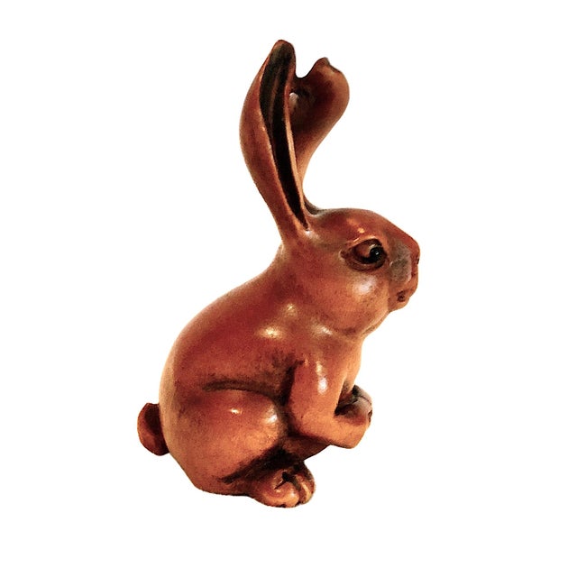 Set of Nine Japanese Netsuke Rabbits From the Showa Era For Sale In San Francisco - Image 6 of 18