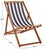 Wood Loren Sling Chair, Natural/Thin Navy Stripe, Set of 2 For Sale - Image 7 of 15